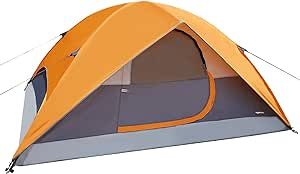 Amazon Basics Dome Camping Tent With Rainfly and Carry Bag, 4/8 Person