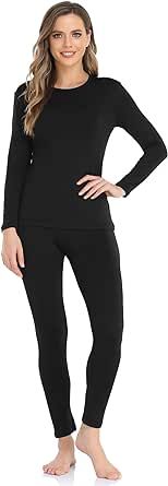 WEERTI Thermal Underwear for Women Long Johns Women with Fleece Lined, Base Layer Women Cold Weather Top Bottom