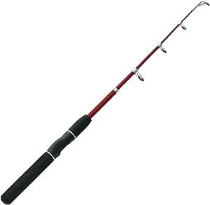 Zebco Z-Cast Spinning Fishing Rod Durable Z-Glass Fishing Pole, Comfortable EVA Rod Handle, Shock-Ring Guides, Medium Power