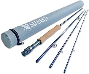 STREEM Outdoors Brook Series Fly Fishing Rod (9ft 5wt) Medium-Fast Action 4 Piece with Protective Case