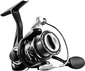 Divmystery Spinning Reel with 9+1 BB | Basic Series, Reinforced Durable Nylon Frame, 1000/2000/3000/4000/5000 Size, Lightweight & Ultra Smooth | Fishing Reels for Freshwater, Orange