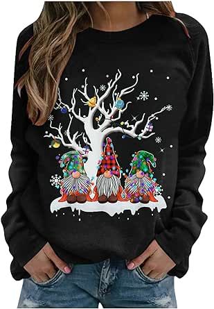 SNKSDGM Merry Christmas Shirts Women Raglan Splicing Sweatshirts Xmas Holiday Cute Long Sleeve Crewneck Pullovers T Shirt Top