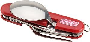 Coleman Camper's Utensil Set , Red, 1.1 x 8.75 x 4.25 inches
