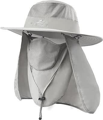 KOOLSOLY Fishing Hat,Sun Cap with UPF 50+ Sun Protection and Neck Flap,for Man and Women