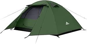 Forceatt Camping Tent 2/3/4 Person, Professional Waterproof & Windproof Lightweight Backpacking Tent Suitable for Outdoor,Hiking,Glamping, Mountaineering and Travel